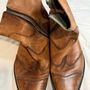 Aldo Brown Zip Up Boots Size 11